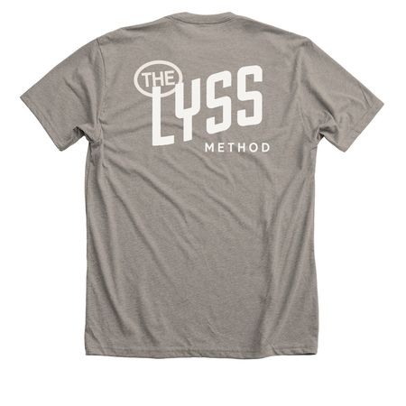 TLM ROCK ON + ORIGINAL LOGO, a Heather Stone Premium Unisex Tee (back-view)