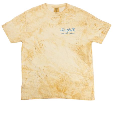Knitfolk Tie Dye Tops, a Citrine Comfort Colors Colorblast Tee