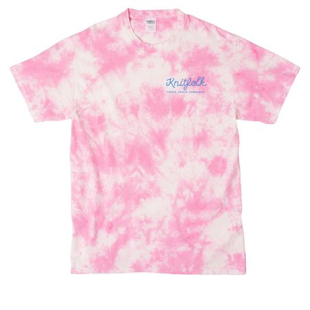 Knitfolk Tie Dye Tops, a Bright Pink Crystal Tie Dye Tee
