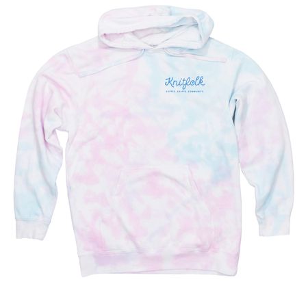 Knitfolk Tie Dye Tops, a Cotton Candy Tie Dye Pullover Hoodie