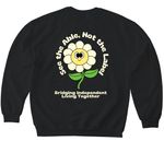 See the Able, Not the Label!, a Black Softstyle Crewneck Sweatshirt (back-view)