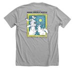 Moose Knuckle Scuffle&nbsp;, a Athletic Heather Premium Unisex Tee (back-view)