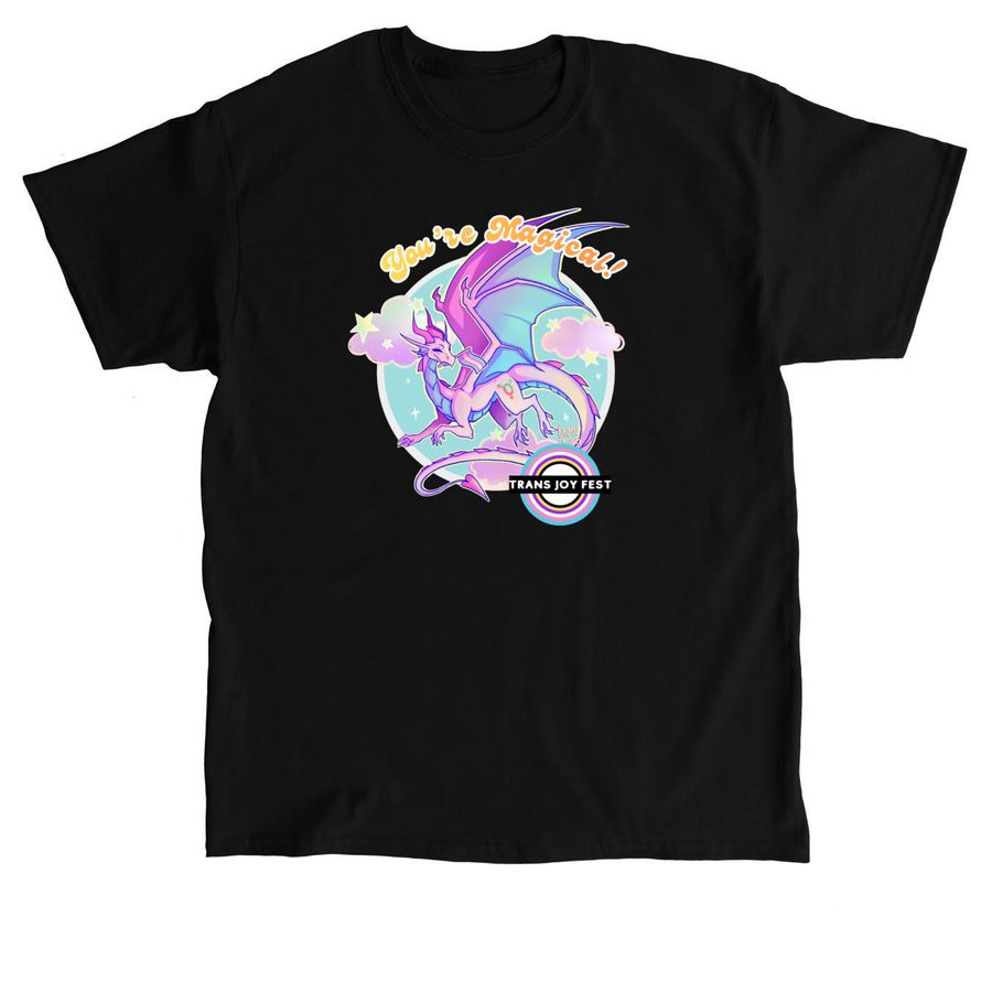 Fifth Annual Trans Joy Fest Shirts, a Black Classic Unisex Tee