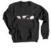 Help Native Wildlife come out of the Shadows, a Black Crewneck Sweatshirt