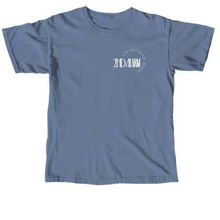 2nd Alarm Tees and Hoodies (Modern), a Blue Jean Comfort Colors Unisex Tee