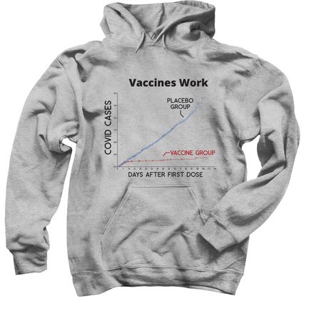 Vaccines Work 3.0, a Sport Grey Pullover Hoodie