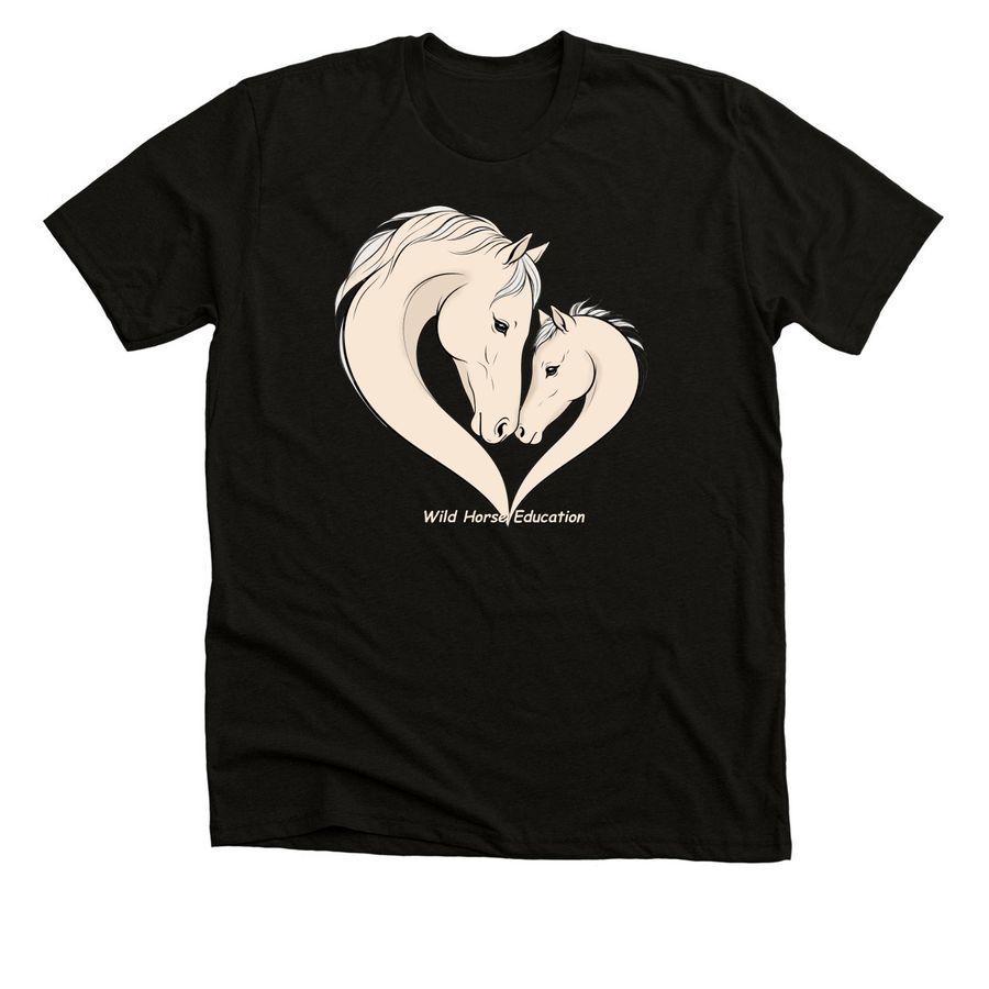 A Mother's Love, Wild Horses, a Black Heather Premium Unisex Tee