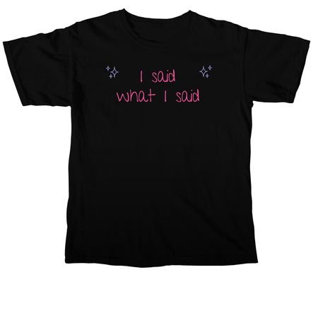 I said what I said&nbsp;?, a Black Comfort Colors Unisex Tee