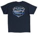 Blue "Udenberg Garage" Logo&nbsp;, a Navy Classic Unisex Tee (back-view)