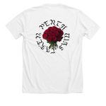 PWT Classic Series, a Solid White Blend Premium Unisex Tee (back-view)