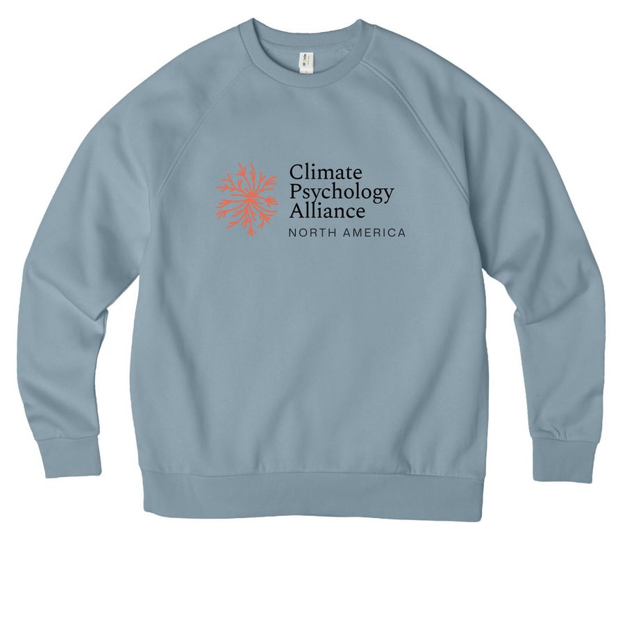 Logo Crew, a I Like You Blue Allmade Organic CVC Crewneck Sweatshirt