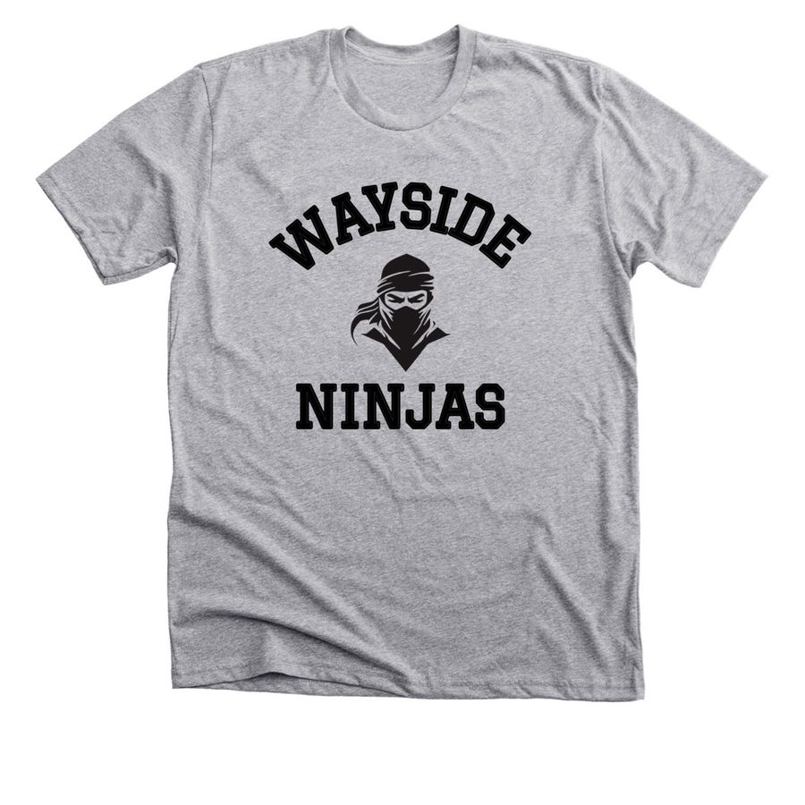 Wayside Ninjas, a Athletic Heather Premium Unisex Tee