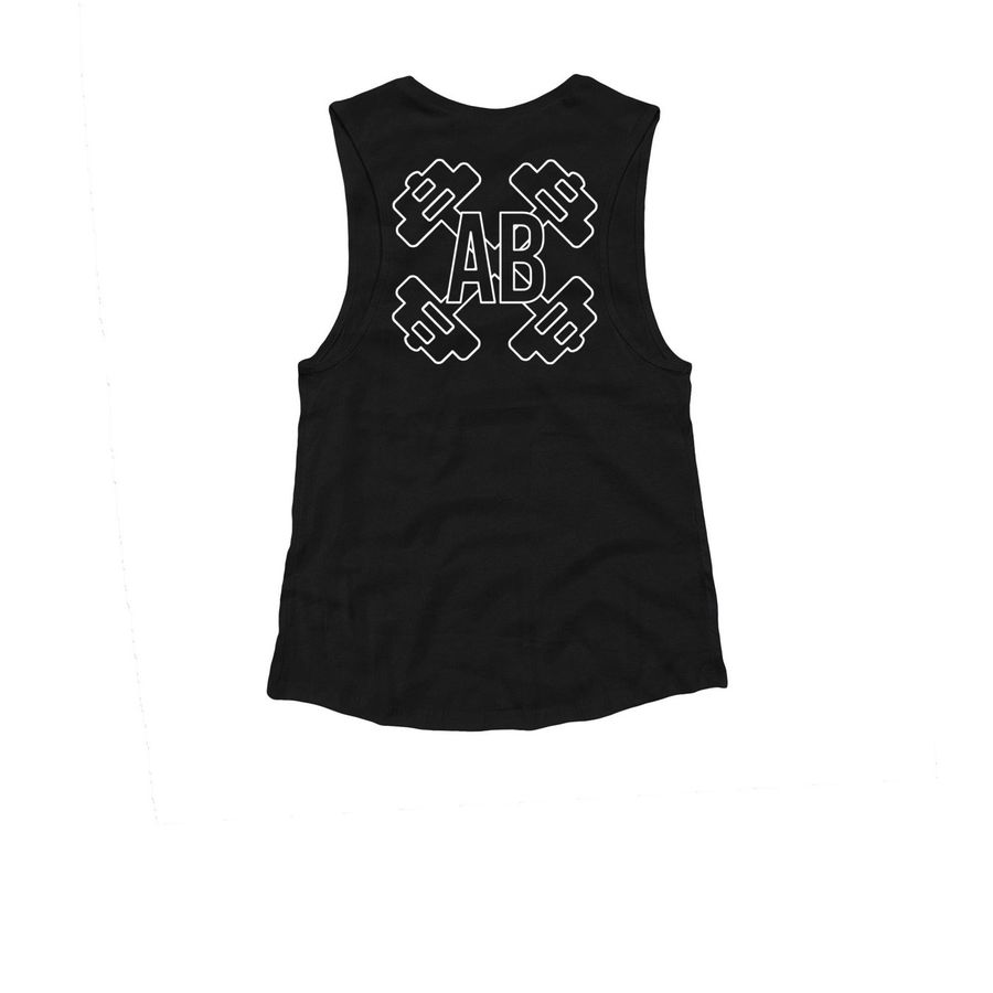 Be Your Own Daddy: Tanks, a Black Women's Muscle Tank (back-view)