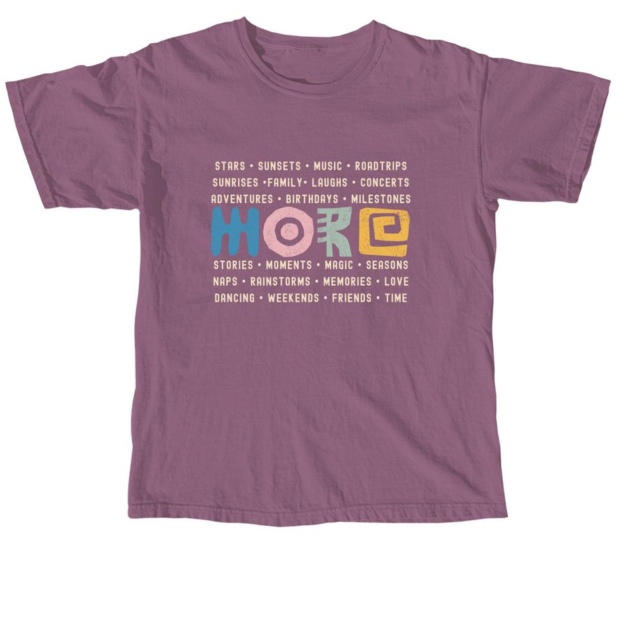 More For Mo OG, a Berry Comfort Colors Unisex Tee