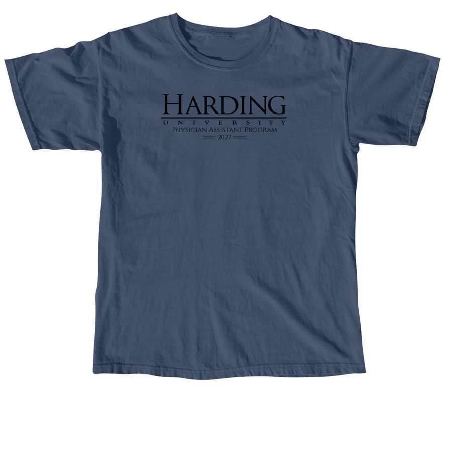 Harding University PA Program Merch - 2027, a Midnight Comfort Colors Unisex Tee