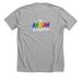 Defying Labels, Creating Possibilities, a Athletic Heather Premium Unisex Tee (back-view)