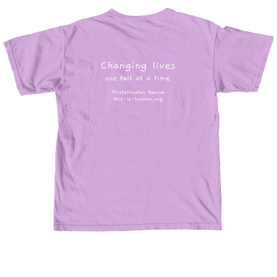 One Tail At A Time, a Neon Violet Comfort Colors Unisex Tee