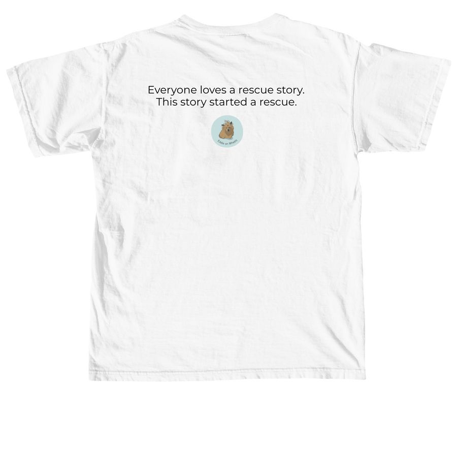 Eddie's Ranch, a White Comfort Colors Unisex Tee (back-view)