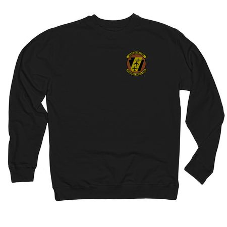 PAANG HQ Spice Brown Morale (Shirts), a Black Midweight Crewneck Sweatshirt