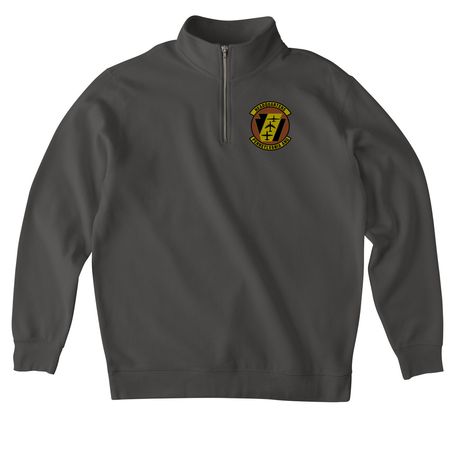PAANG HQ Spice Brown Morale (Shirts), a Asphalt Midweight Quarter Zip Pullover