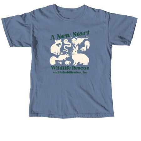 A New Start Wildlife Rescue, a Blue Jean Comfort Colors Unisex Tee