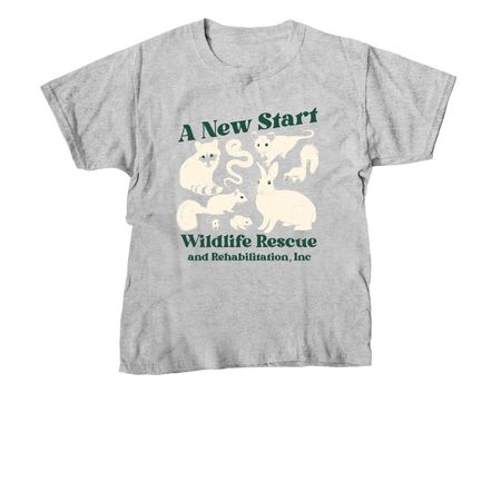 A New Start Wildlife Rescue, a Sport Grey Youth Unisex Tee