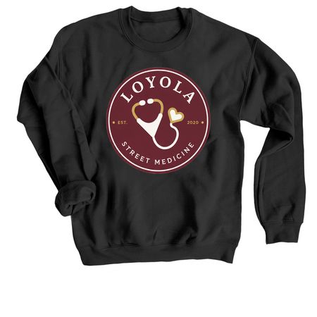 Wear the Mission, a Black Crewneck Sweatshirt