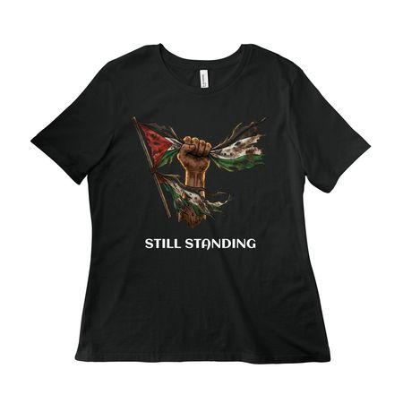 We are still standing, a Vintage Black Women?s Relaxed Cotton Tee