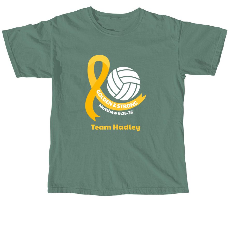 Team Hadley, a Light Green Comfort Colors Unisex Tee