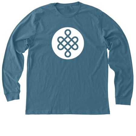 PathWays Official Icon, a Heather Deep Teal Premium Long Sleeve Tee