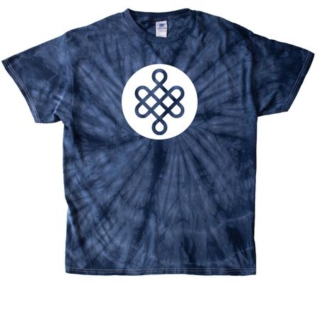 PathWays Official Icon, a Navy Classic Tie Dye Tee