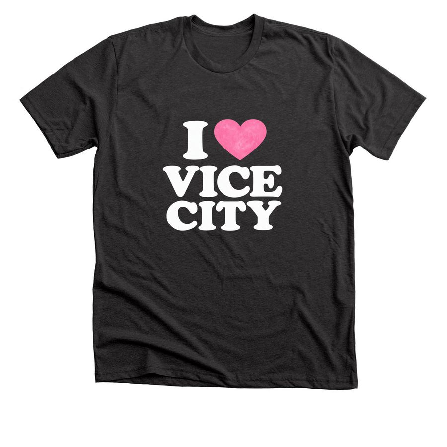 Miami Heat Gta 6 Merch, a Dark Grey Heather Premium Unisex Tee