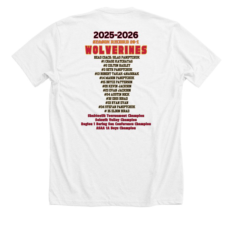 Shaktoolik Back to Back White, a Solid White Blend Premium Unisex Tee (back-view)