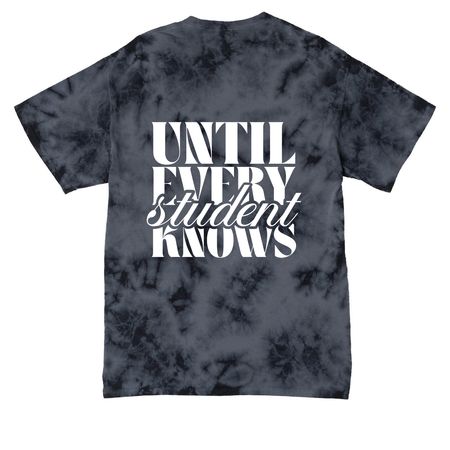 GFA Youth Leader, a Black Crystal Tie Dye Tee (back-view)