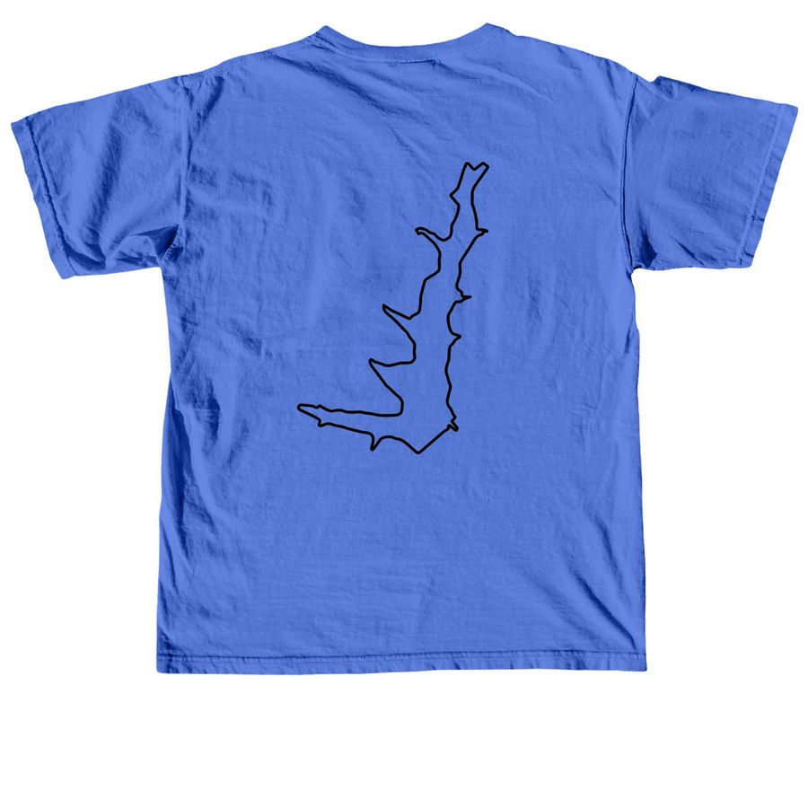 HAH LOFS back, a Flo Blue Comfort Colors Unisex Tee