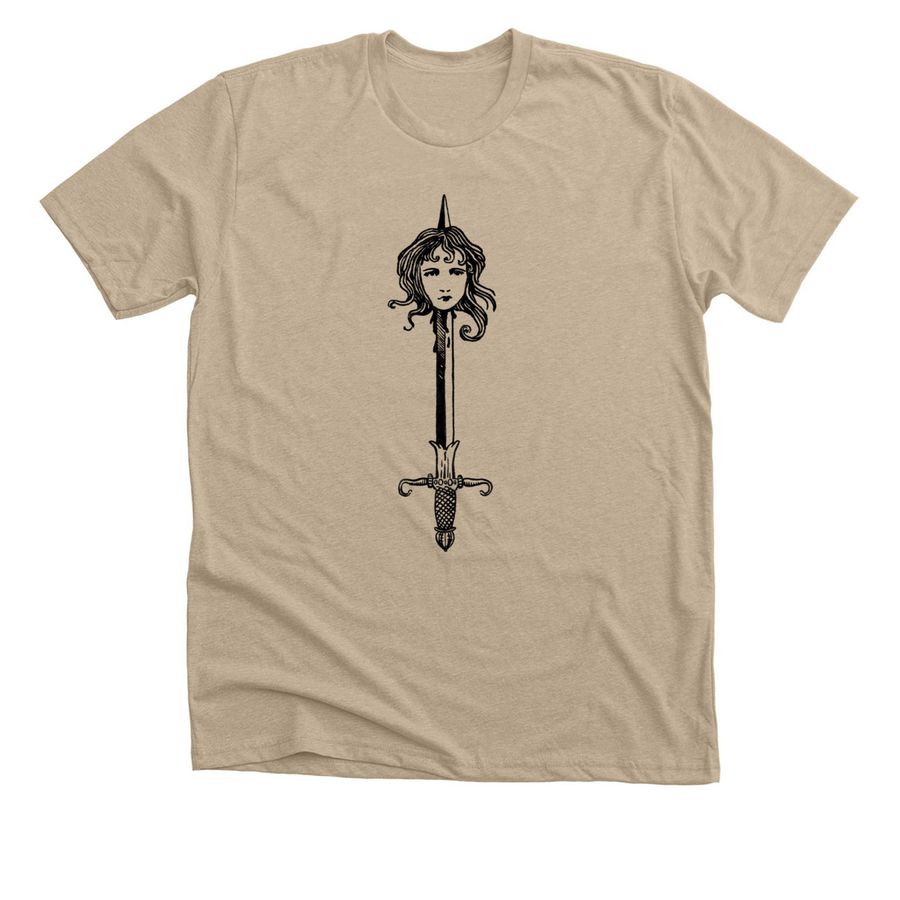 The Sword, a Heather Tan Premium Unisex Tee