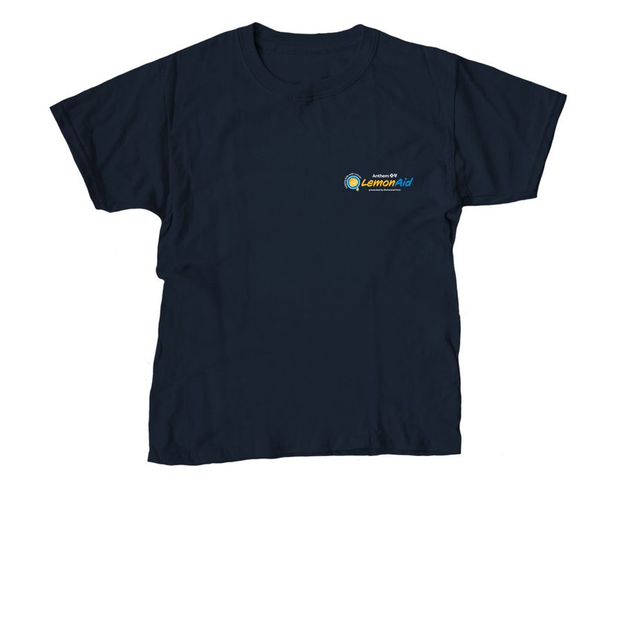 Support unstoppable kids fighting cancer!, a Navy Youth Unisex Tee