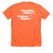 Disability Rights T-Shirt, a Heather Orange Premium Unisex Tee (back-view)
