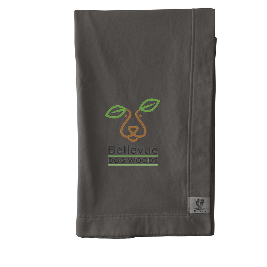 Dog Woods Blanket, a Pepper Comfort Colors Blanket