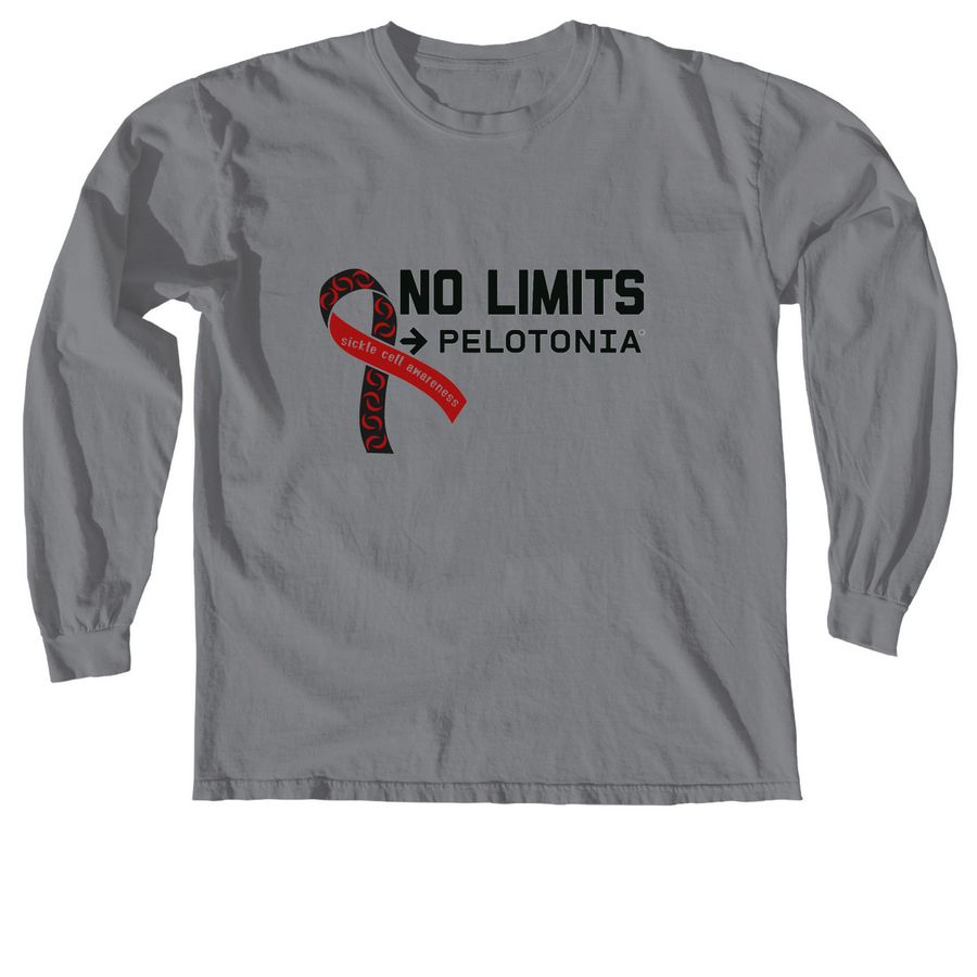No Limits Pelotonia 2026, a Granite Comfort Colors Long Sleeve Tee