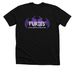 Western MA Furies (purple logo), a Solid Black Blend Premium Unisex Tee