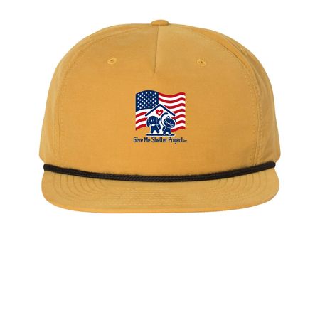 GMSP Americana Hat, a Biscuit/ Black Printed Umpqua Snapback Cap