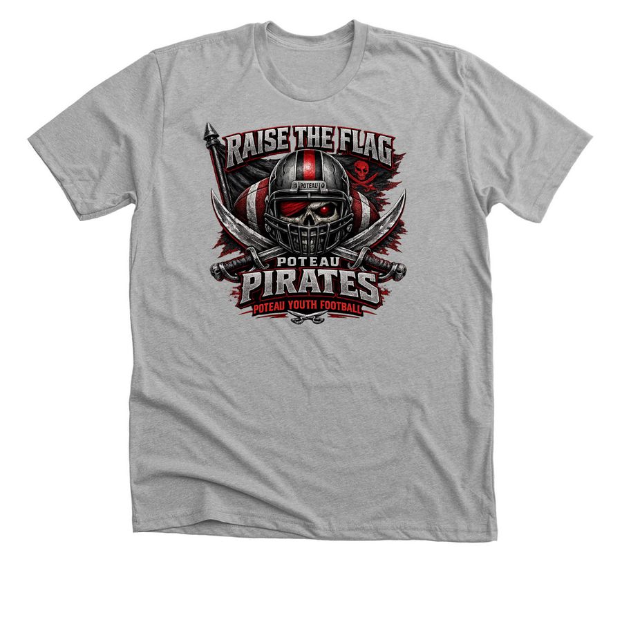 Poteau Youth Football&nbsp;, a Athletic Heather Premium Unisex Tee