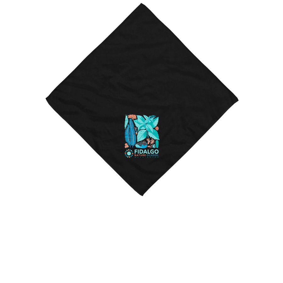 FNS Handkerchief, a Black Cotton Bandana