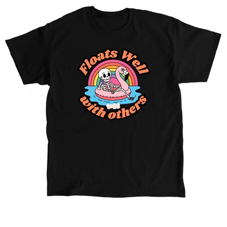 Floats Well with Others, a Black Classic Unisex Tee