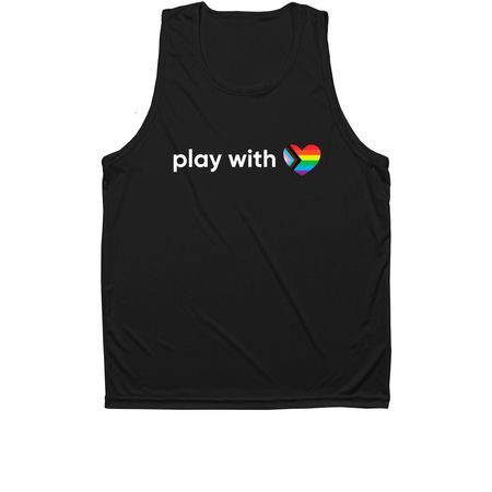 Play With Heart Campaign, a Black Unisex Performance Tank