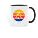 Retro Mug, a Black Two-Tone Ceramic Mug
