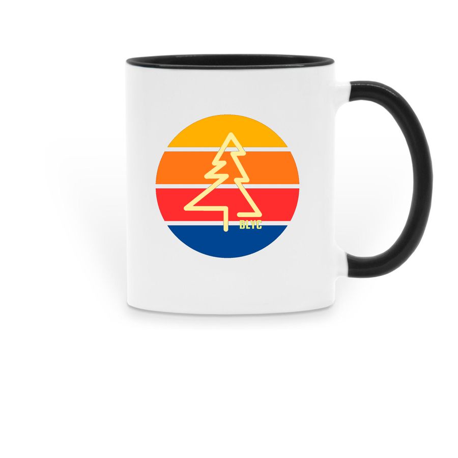 Retro Mug, a Black Two-Tone Ceramic Mug