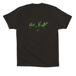 THRILLZ - HARVEST OF HORROR, a Black Premium Cotton Tee (back-view)