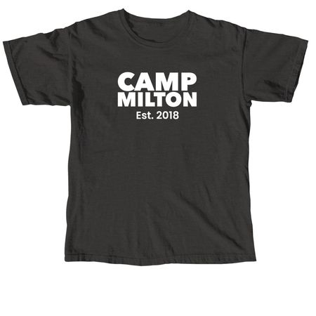 Camp Milton Est. 2018, a Pepper Comfort Colors Unisex Tee